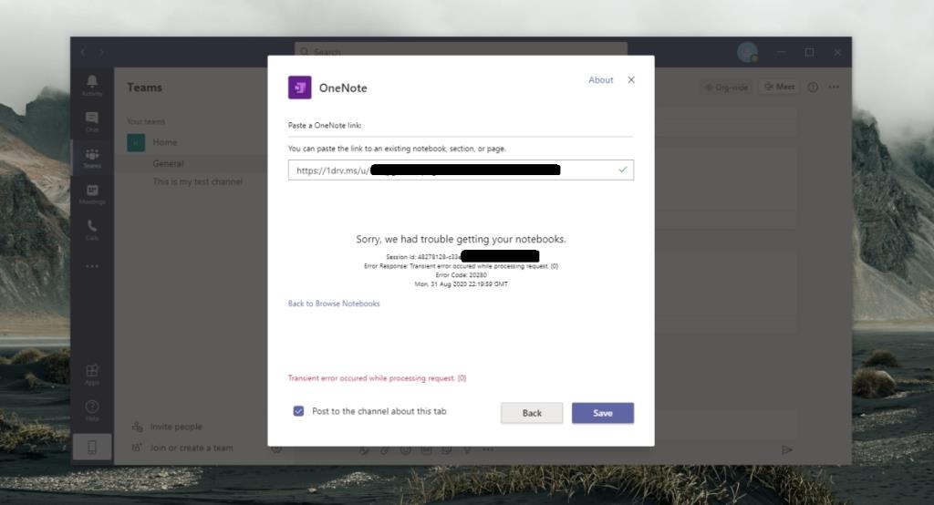 Microsoft Teams Defter Hatanızı Bulmada Sorun Yaşıyoruz (DÜZELTİLDİ)