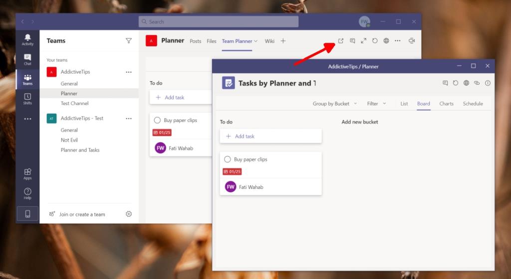 Cara menggunakan ciri tetingkap berbilang Microsoft Teams