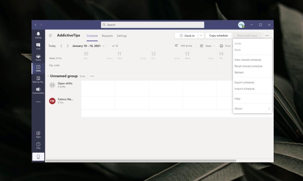 Cómo habilitar y usar turnos de Microsoft Teams