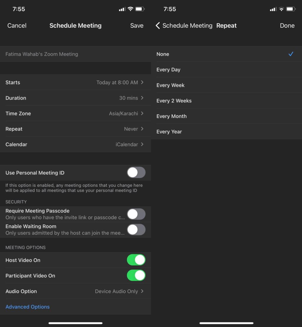 Réunion récurrente Zoom : comment la configurer