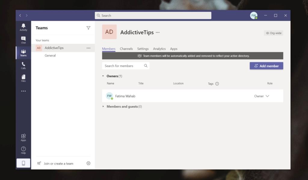 Bagaimana membedakan antara pemilik Microsoft Teams vs anggota