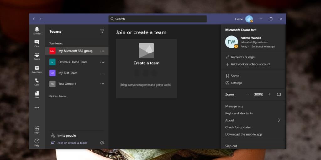 Come bloccare lo stato di Microsoft Teams Away