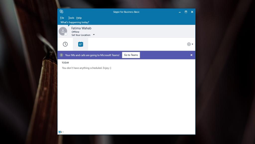 كيفية إصلاح "الرسائل الفورية والمكالمات الخاصة بك ستنتقل إلى Microsoft Teams"