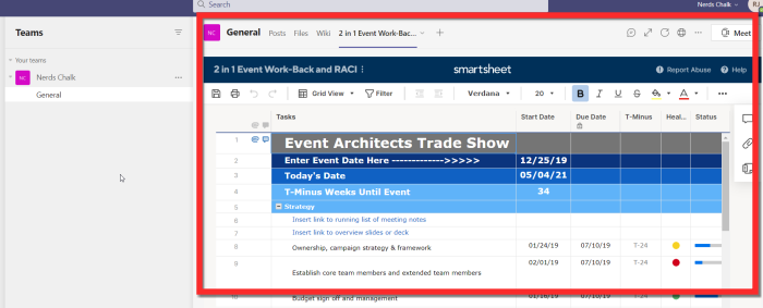 So fügen Sie Smartsheet zu Microsoft Teams hinzu