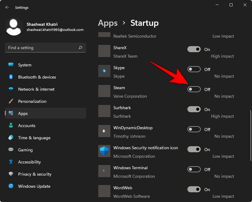 Cara Menghentikan Apl Daripada Dibuka pada Startup pada Windows 11