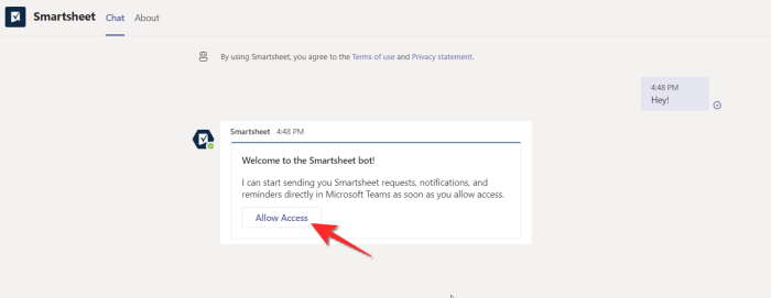 Como adicionar o Smartsheet ao Microsoft Teams