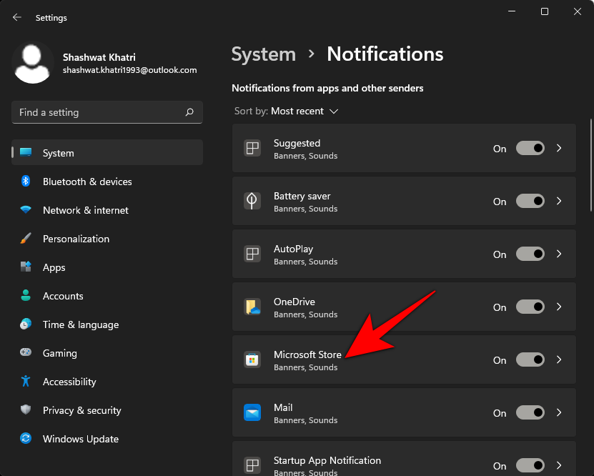 Cum să dezactivezi sunetele de alertă din Windows 11