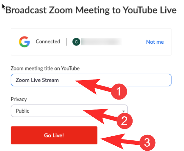 วิธีสตรีมการประชุม Zoom Live บน Facebook Live และ YouTube