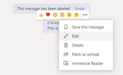 Come impedire agli utenti di modificare o eliminare i messaggi inviati su Microsoft Teams