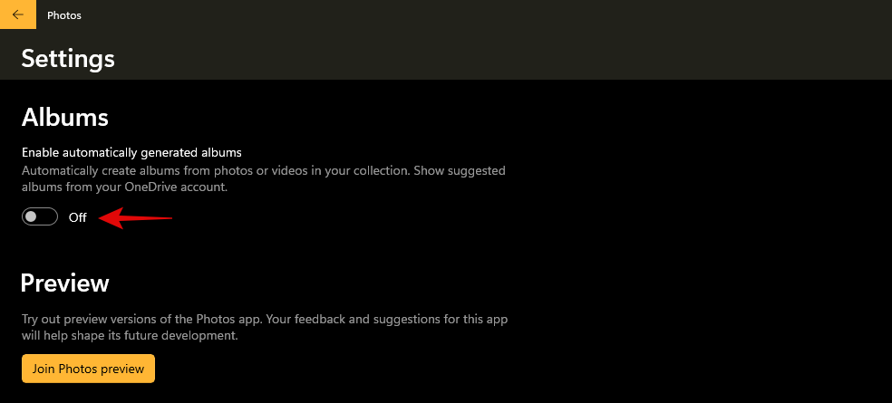 So stoppen Sie die automatische Erstellung von Alben in der Foto-App in Windows 11