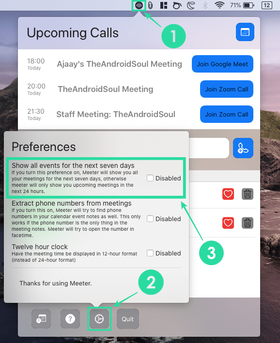 So treten Sie Meetings sofort in Google Meet, Zoom, Microsoft Teams und mehr auf einem Mac bei