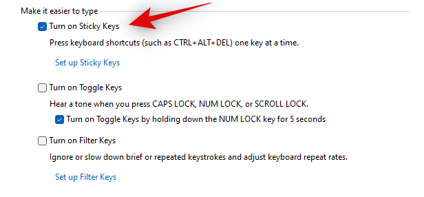 วิธีปิด Sticky Keys บน Windows 11 อย่างง่ายดาย