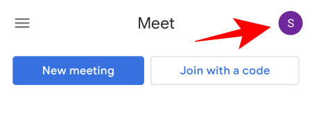 Een ander account toevoegen in Google Meet