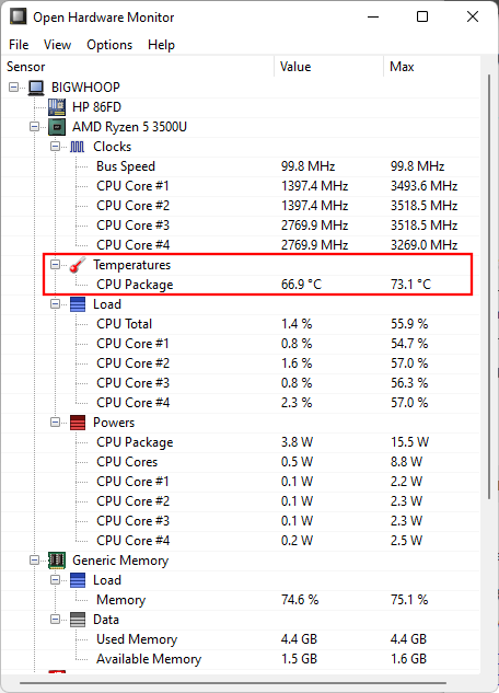 วิธีตรวจสอบและแสดงอุณหภูมิ CPU บน Windows 11