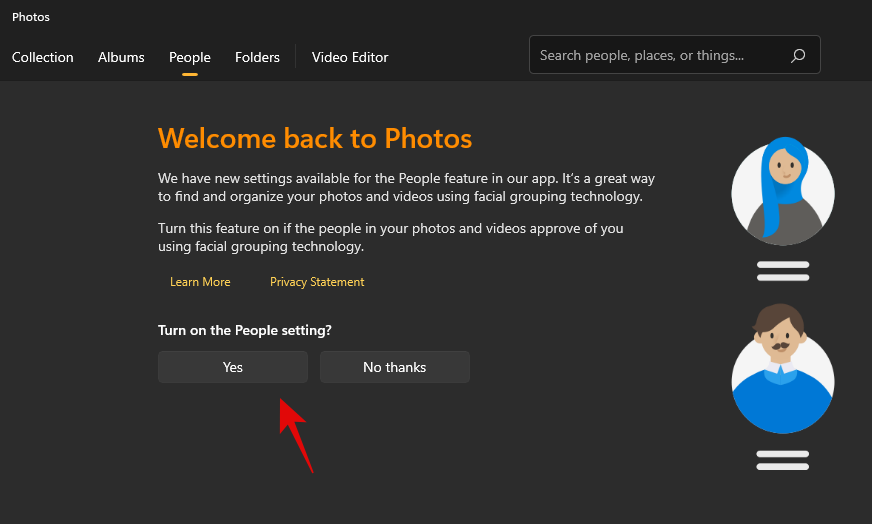 Come raggruppare le foto di amici e familiari sull'app Foto di Windows 11
