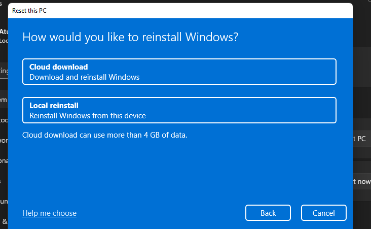 Windows11でハードドライブをワイプする方法