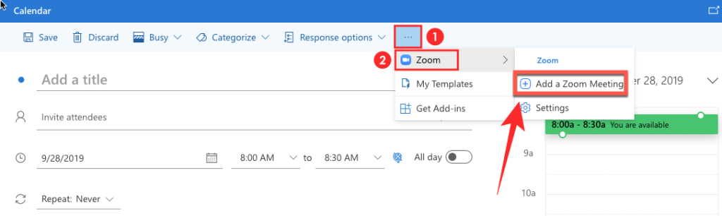 Como adicionar zoom ao Microsoft Outlook