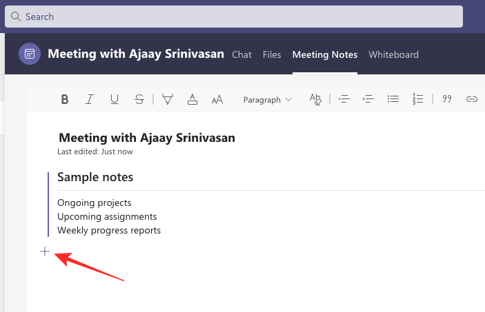 So erstellen Sie Besprechungsnotizen in Microsoft Teams