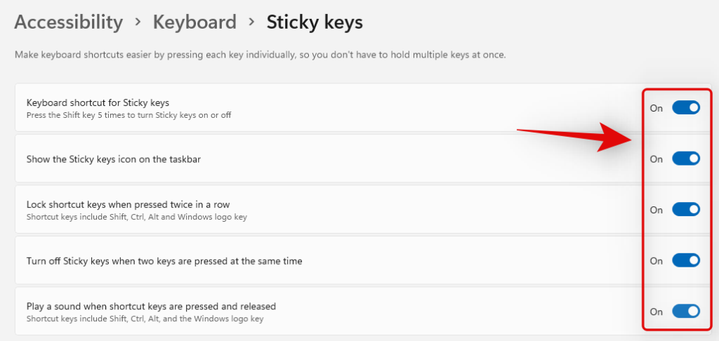 Windows11でスティッキーキーを簡単にオフにする方法