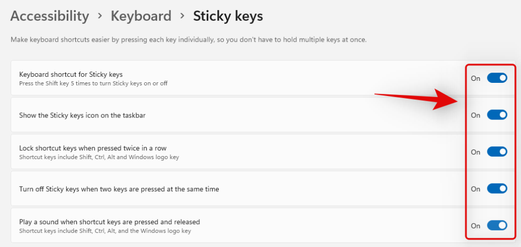 So deaktivieren Sie Sticky Keys unter Windows 11 einfach