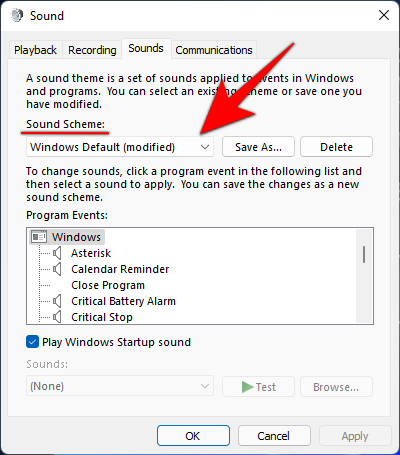 Come disattivare i suoni di avviso di Windows 11