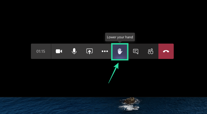 Como levantar a mão no Microsoft Teams