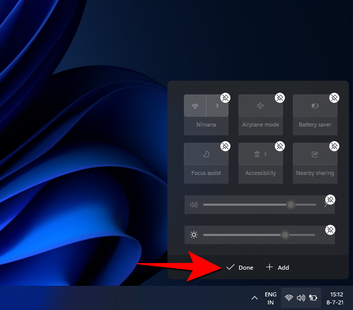 Comment ajouter, supprimer ou modifier l'ordre des raccourcis dans Windows 11 Action Center