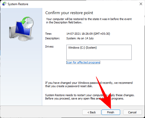 Como criar um ponto de restauração no Windows 11