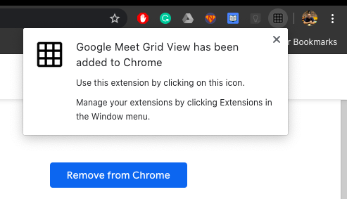 Google Meetグリッドビュー：Chrome拡張機能をダウンロードしてすべての参加者を表示する方法