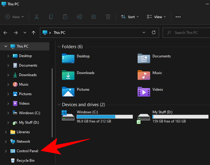 Come aprire il Pannello di controllo in Windows 11