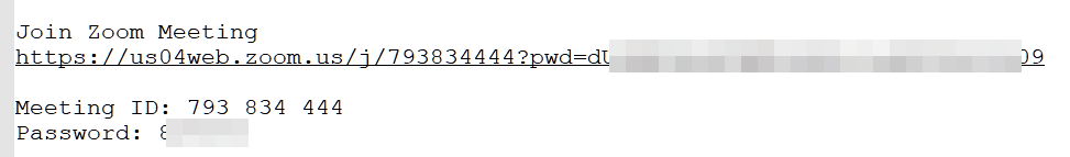 Zoomミーティングのパスワードを取得する方法