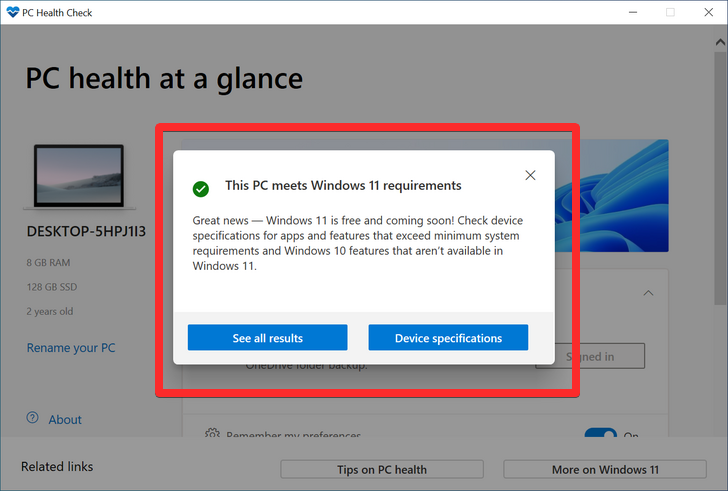 Hoe te repareren "Deze pc voldoet momenteel niet aan alle systeemvereisten voor Windows 11" Fout