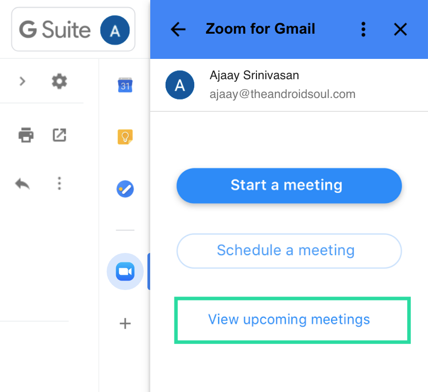 كيفية بدء وجدولة اجتماع Zoom من Gmail