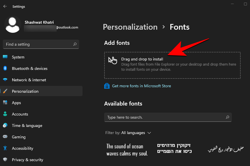 Cum se instalează fonturi pe Windows 11