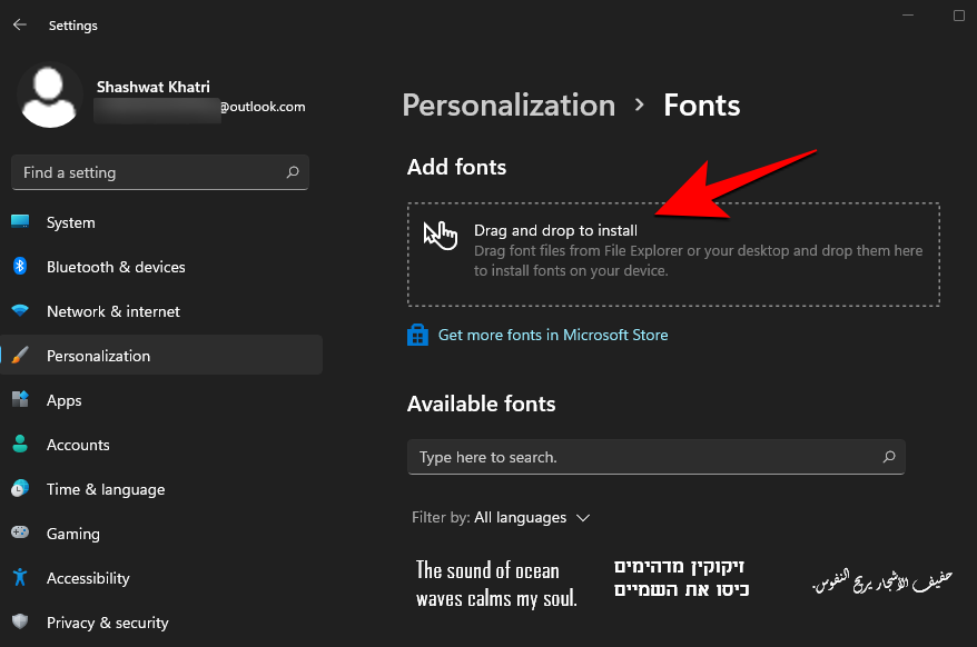 So installieren Sie Schriftarten unter Windows 11