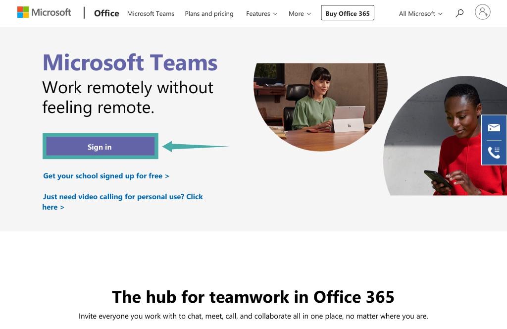 Microsoft Teams'e ücretsiz kaydolma