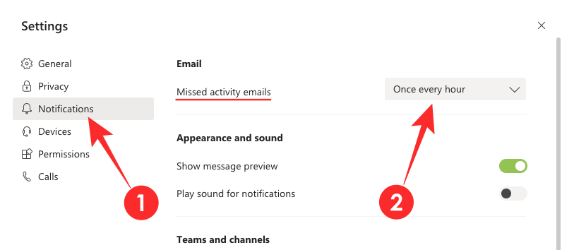 MicrosoftTeamsからのメールを減らす方法