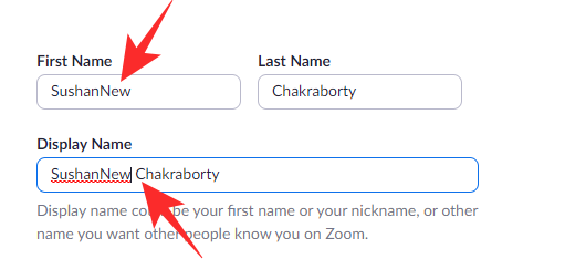 Zoom에서 영구적으로 이름을 변경하는 방법