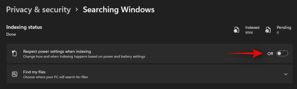 Windows11でWindowsサーチを無効にする方法
