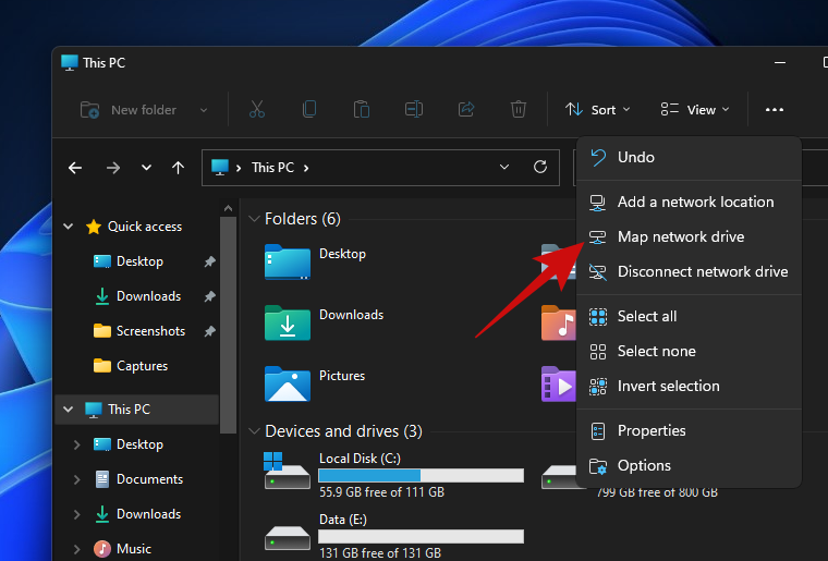 Come mappare un'unità in Windows 11