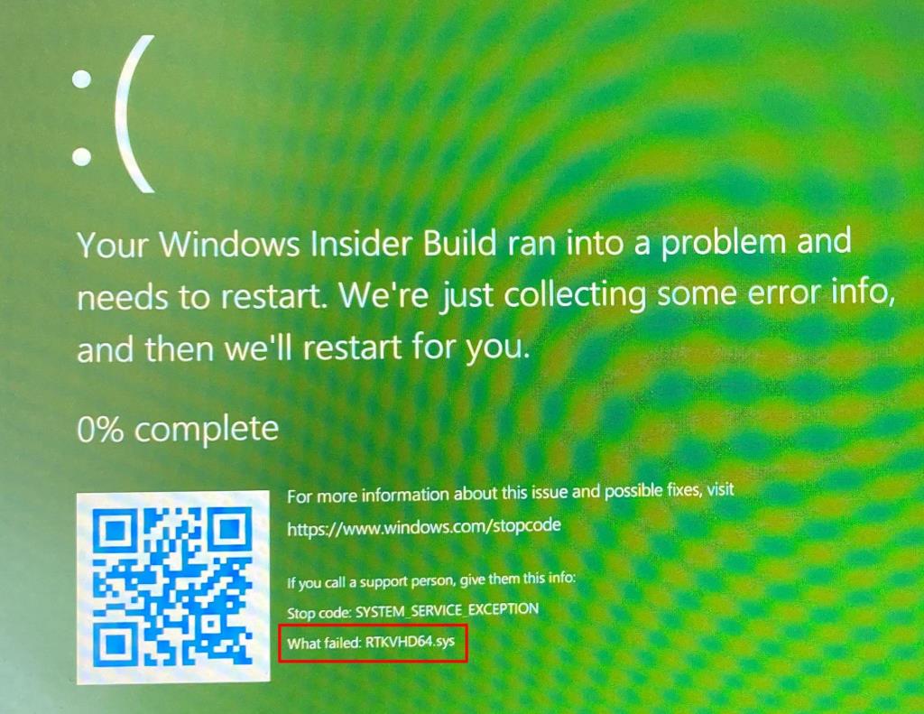 Como corrigir falhas de software no Windows 11 Dev Build