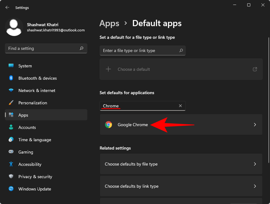 Como definir o Google Chrome como navegador padrão no Windows 11