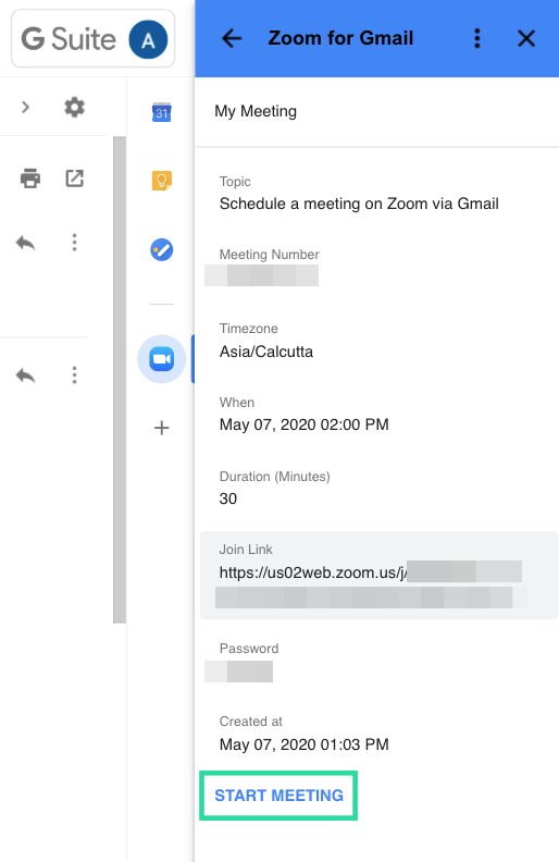 Cum să începeți și să programați o întâlnire Zoom din Gmail