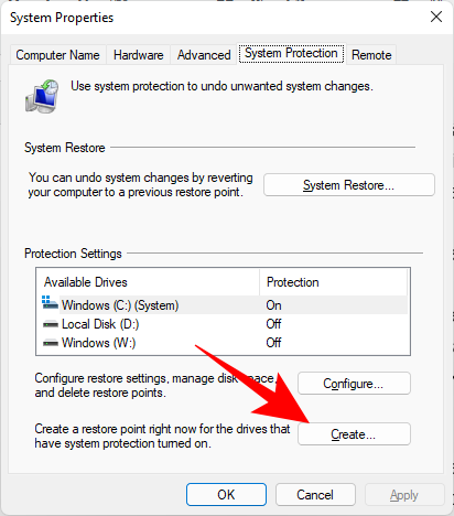 Como criar um ponto de restauração no Windows 11