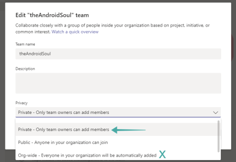 MicrosoftTeamsのチームにメンバーが自動的に追加されないようにする方法