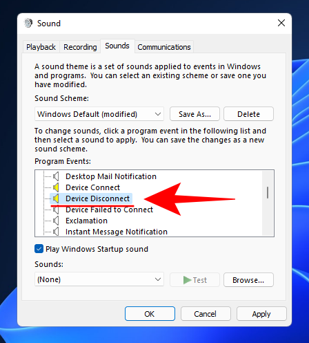 Windows11アラートサウンドを無効にする方法