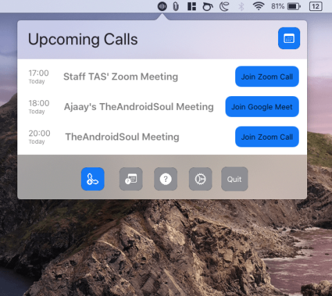Como participar de reuniões instantaneamente no Google Meet, Zoom, Microsoft Teams e muito mais em um Mac