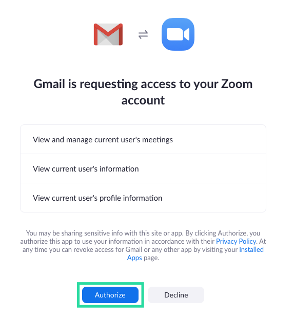 Как начать и запланировать встречу Zoom из Gmail