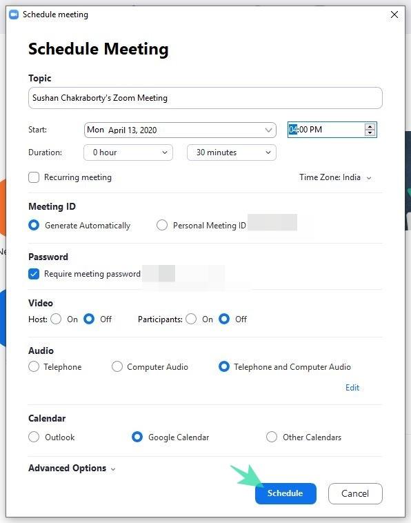 Web, PC ve Telefonda Zoom toplantısı nasıl planlanır