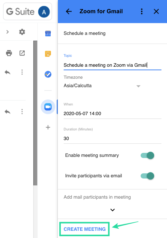 كيفية بدء وجدولة اجتماع Zoom من Gmail